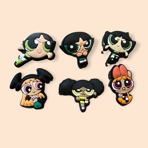 PowerPuff Girls 6PC Croc Charm Set/ Jibbitz (Shoe Charms)